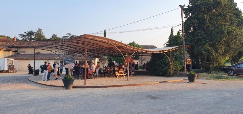 Pergola en Métal aspect rouille